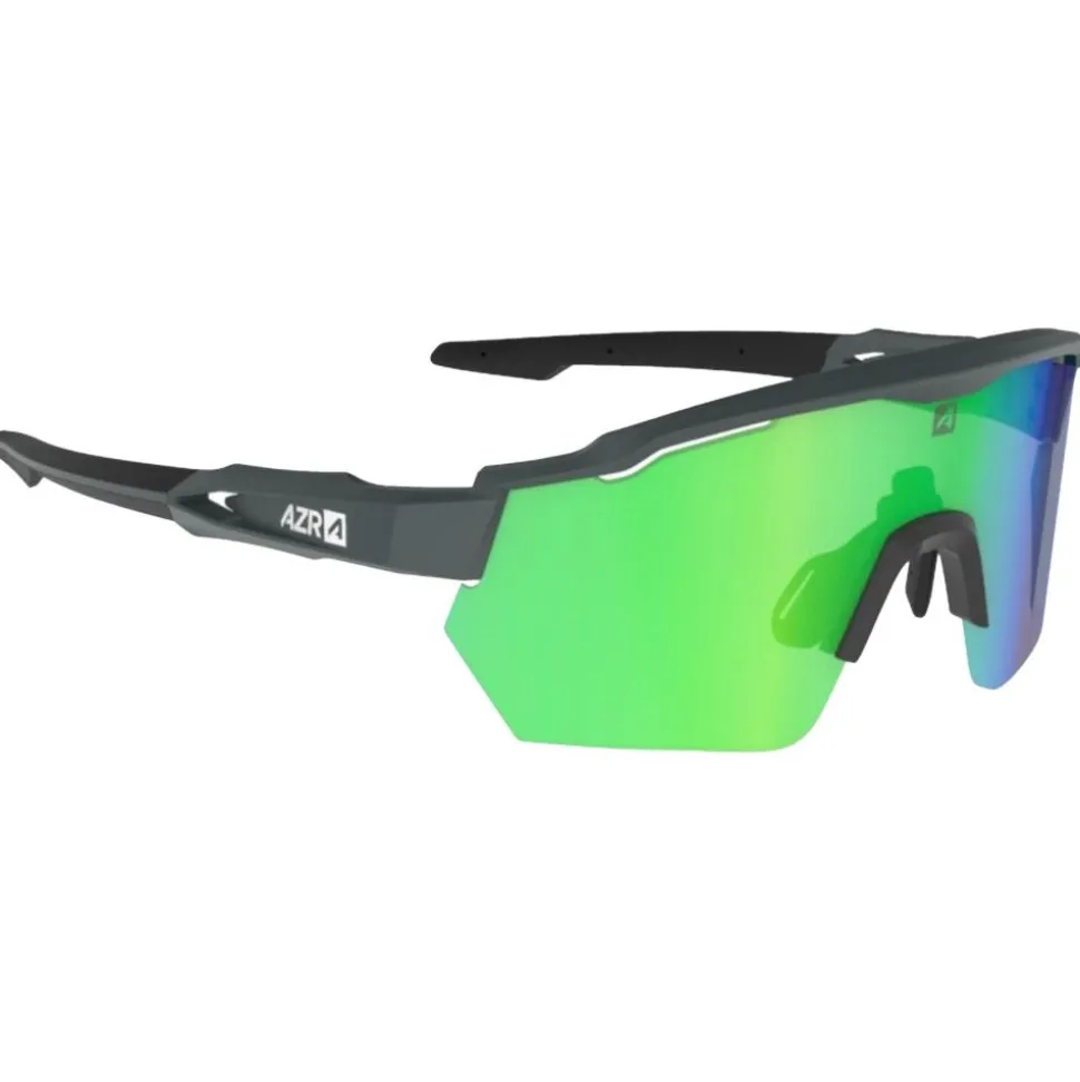 Lunettes de soleil AZR Coffret Race Rx Carbone Mate Multicouche Vert + Incolore