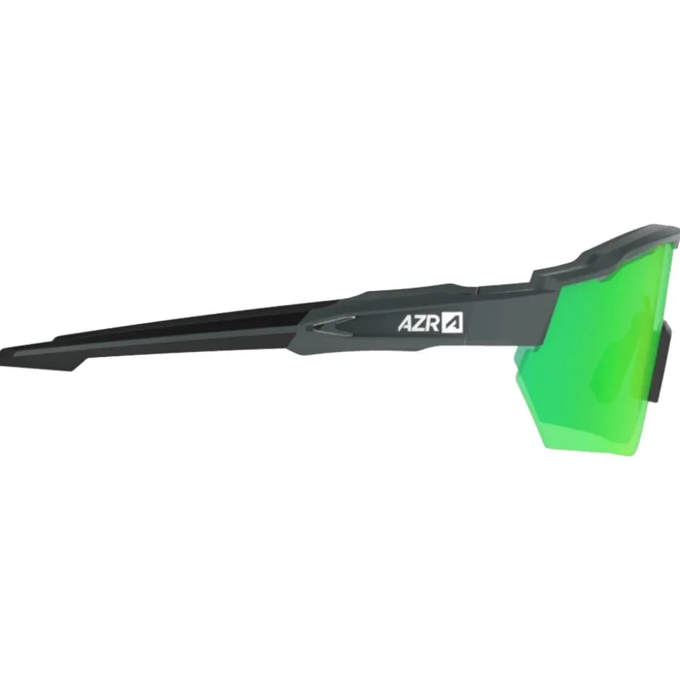 Lunettes de soleil AZR Coffret Race Rx Carbone Mate Multicouche Vert + Incolore