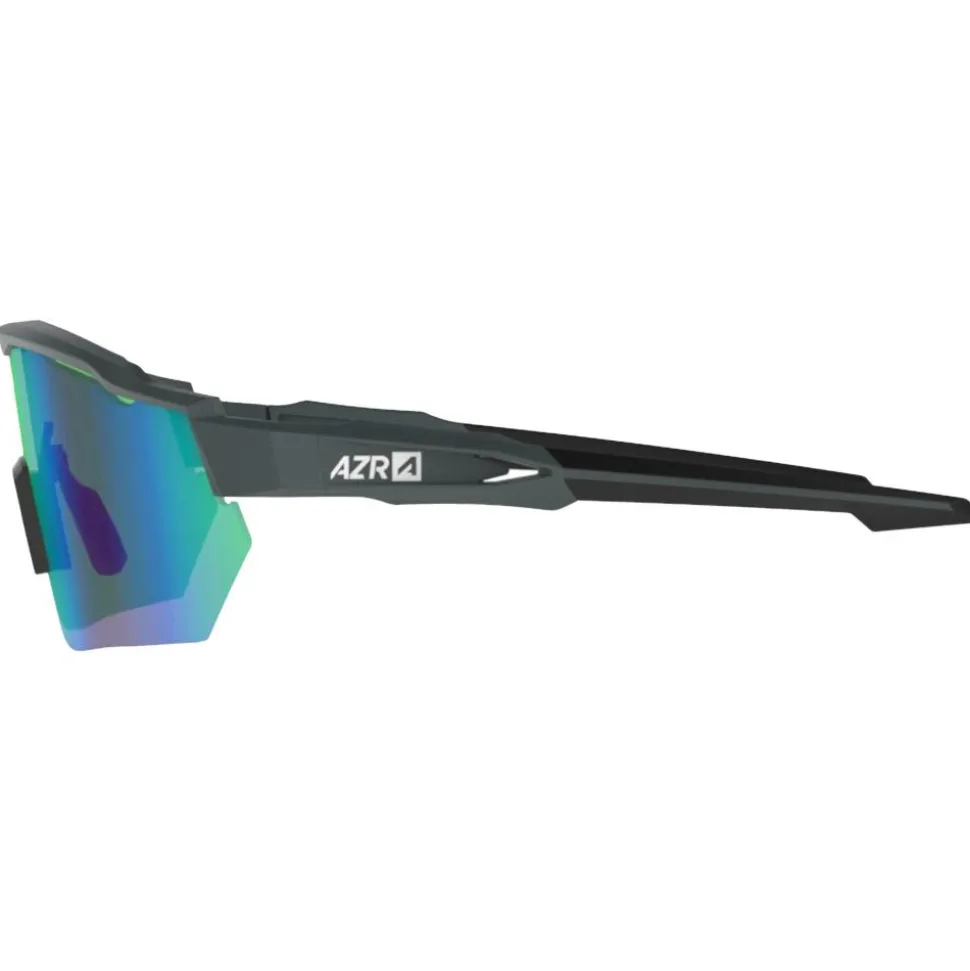 Lunettes de soleil AZR Coffret Race Rx Carbone Mate Multicouche Vert + Incolore