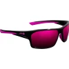 Lunettes de soleil AZR Elite Noire Vernie Rose Multicouche Rose