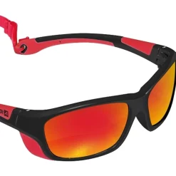 Lunettes de soleil AZR Esprit Noire Mat Rouge Multicouche Rouge