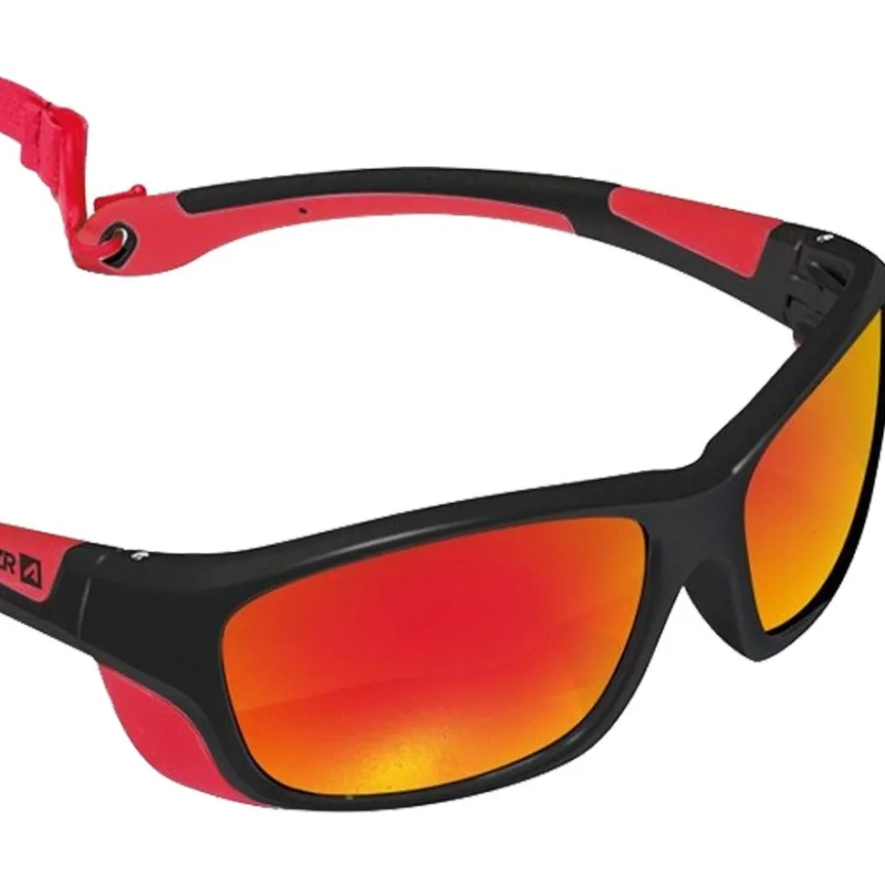 Lunettes de soleil AZR Esprit Noire Mat Rouge Multicouche Rouge