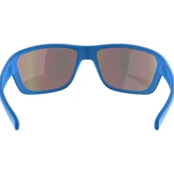 Lunettes de soleil AZR Flash Bleue Mate Multicouche Rouge