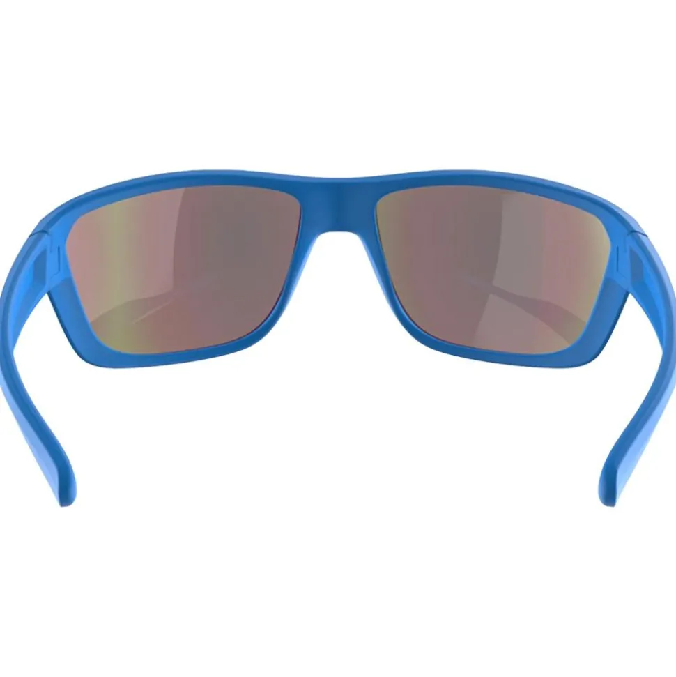 Lunettes de soleil AZR Flash Bleue Mate Multicouche Rouge