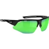 Lunettes de soleil AZR Galibier Mat Noir Irisé Vert Photochromic