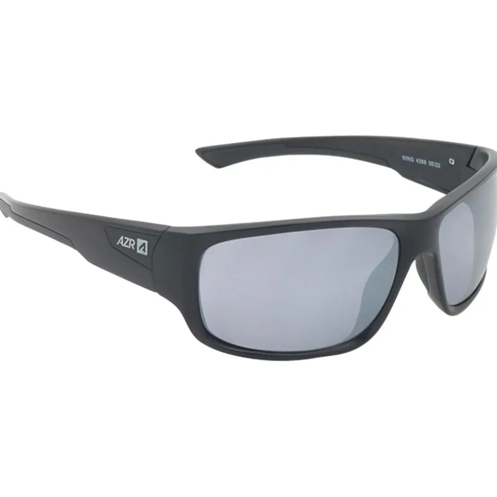 Lunettes de soleil AZR King Mat Noir Gris Miroir