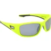 Lunettes de soleil AZR Nouméa Jaune Fluo Gris Miroir Polarized