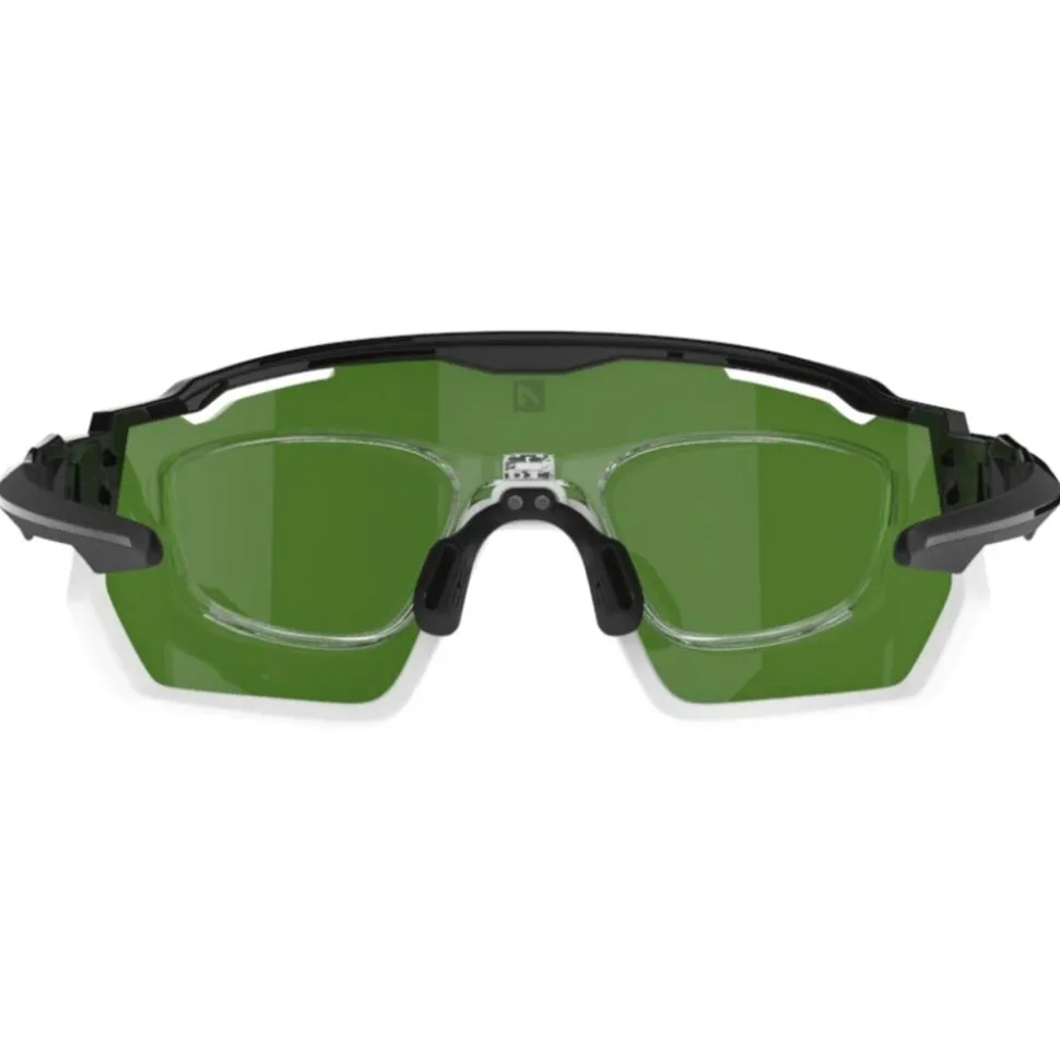 Lunettes de soleil AZR Pro Race Rx Vernie Noir Blanc Multicouche Vert
