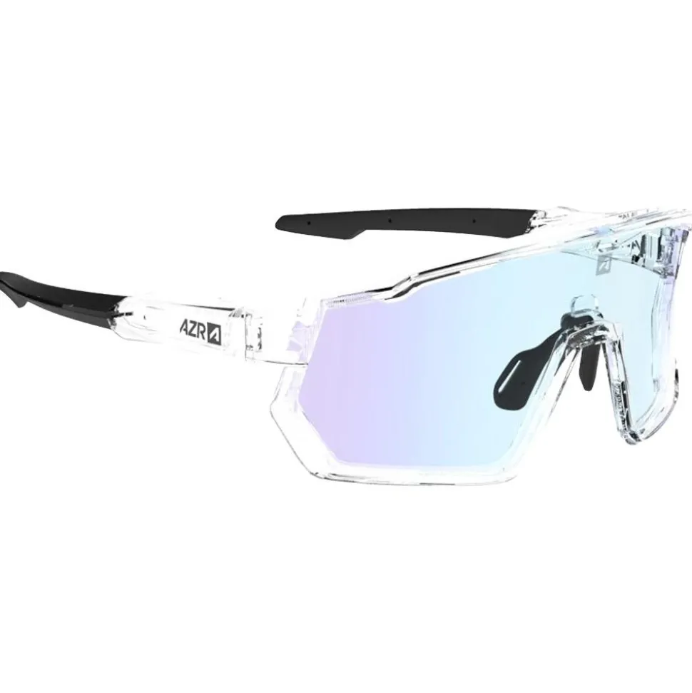 Lunettes de soleil AZR Pro Race Rx Crystal Vernie Noir Photochromique Irisé Bleu