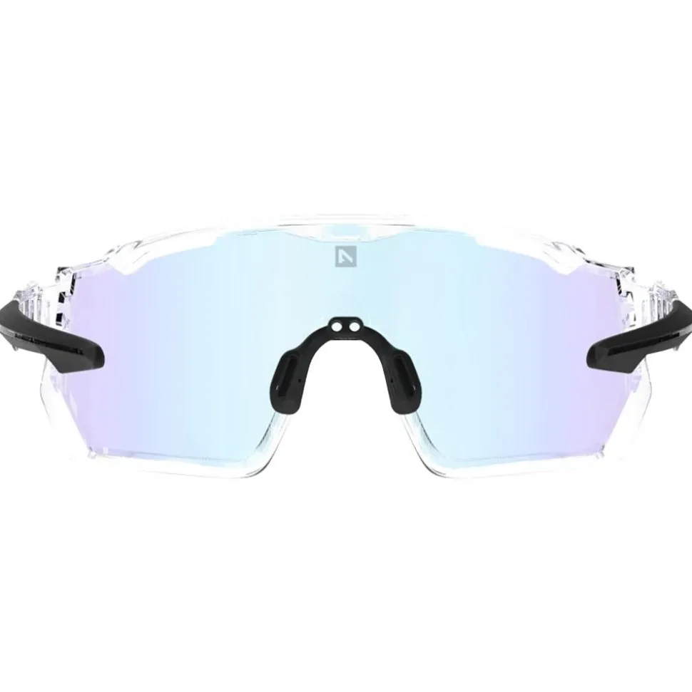 Lunettes de soleil AZR Pro Race Rx Crystal Vernie Noir Photochromique Irisé Bleu