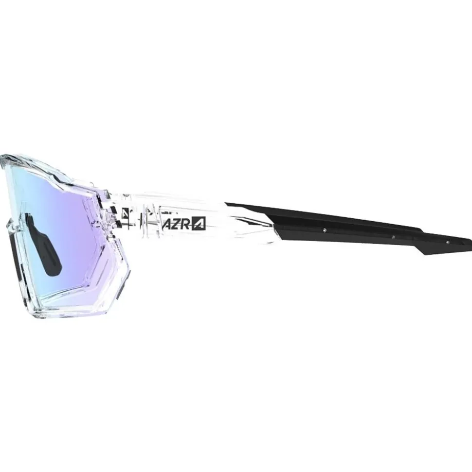 Lunettes de soleil AZR Pro Race Rx Crystal Vernie Noir Photochromique Irisé Bleu