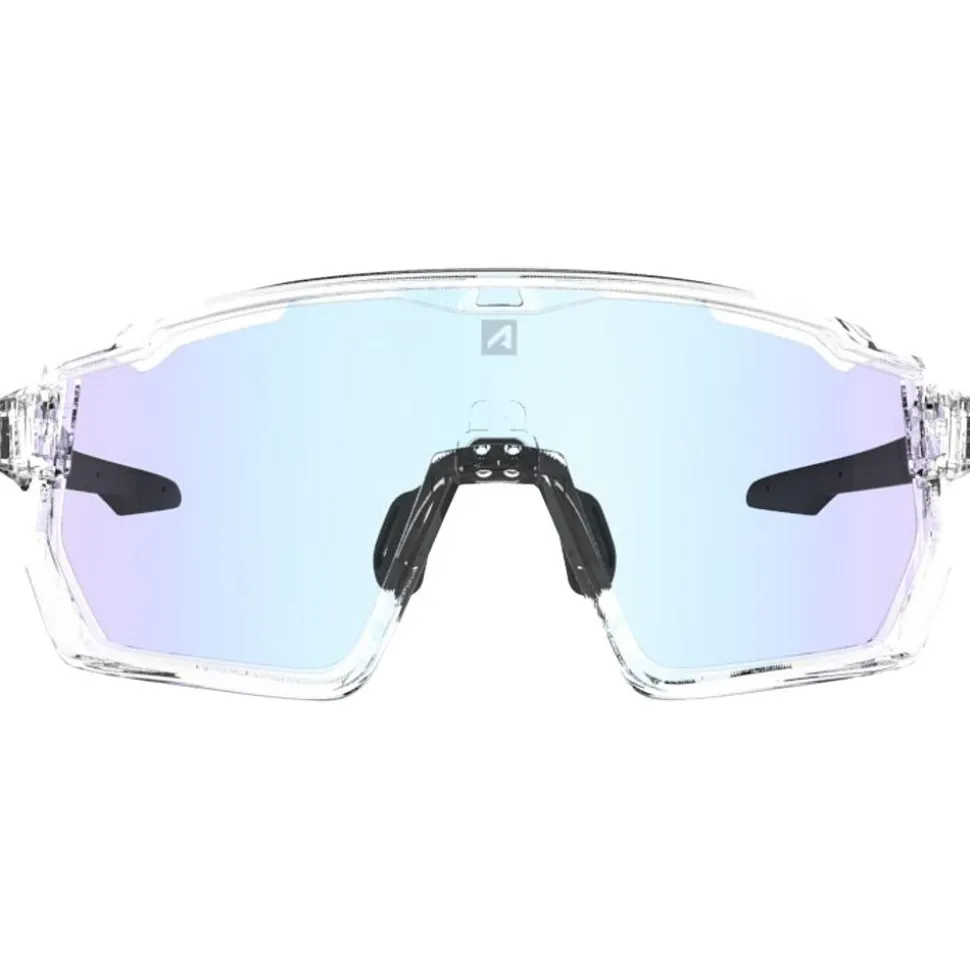 Lunettes de soleil AZR Pro Race Rx Crystal Vernie Noir Photochromique Irisé Bleu