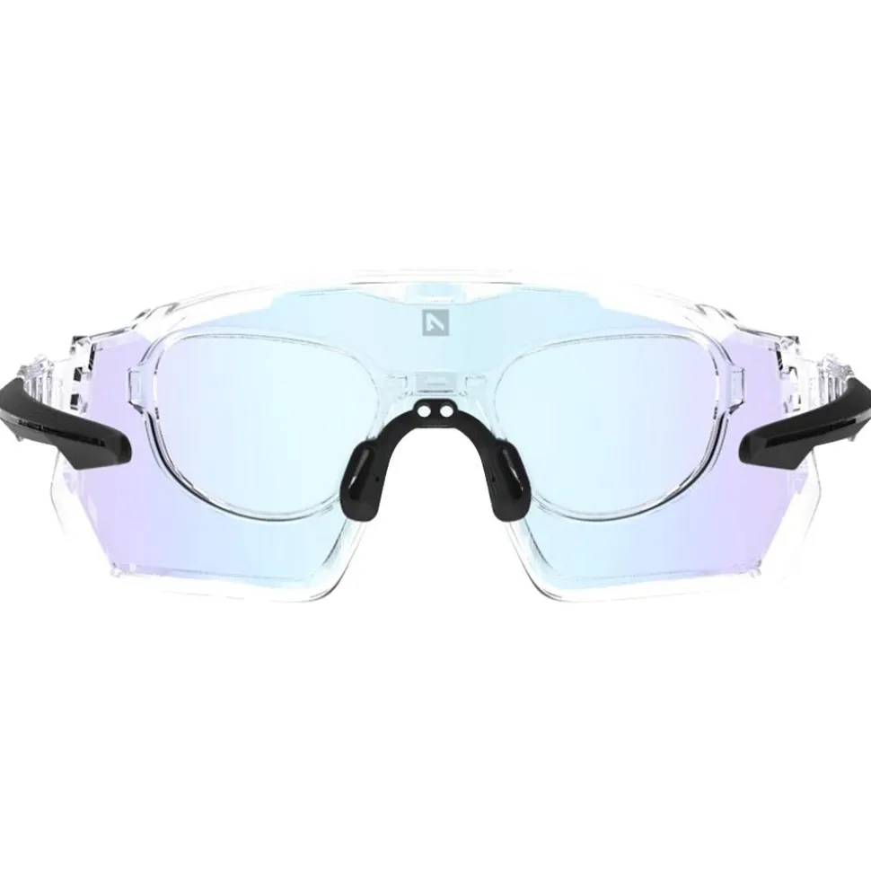 Lunettes de soleil AZR Pro Race Rx Crystal Vernie Noir Photochromique Irisé Bleu