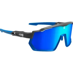 Lunettes de soleil AZR Pro Race Rx Noire Mate Bleue Multicouche Blue