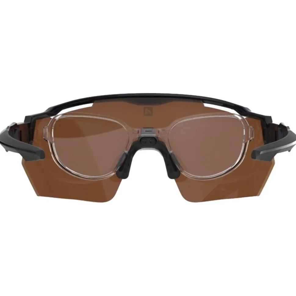 Lunettes de soleil AZR Race Rx Noire Vernie Noire Multicouche Gold