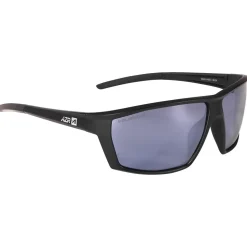 Lunettes de soleil AZR Ranch Crystal Noire Mate Gris Miroir Polarisant
