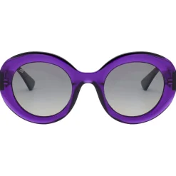 Lunettes de soleil Binocle Eyewear Bianca Shiny Purple Gradient Grey Polarized