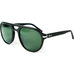 Lunettes de soleil Binocle Eyewear Bradley Shiny Black Grey Green Polarized