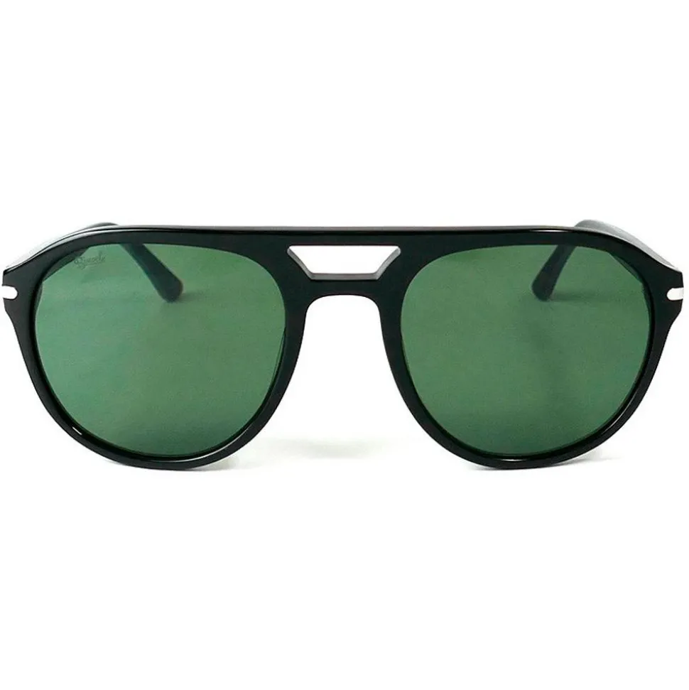 Lunettes de soleil Binocle Eyewear Bradley Shiny Black Grey Green Polarized