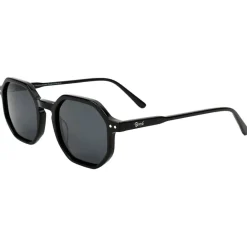 Lunettes de soleil Binocle Eyewear Bogota Shiny Black Grey Polarized