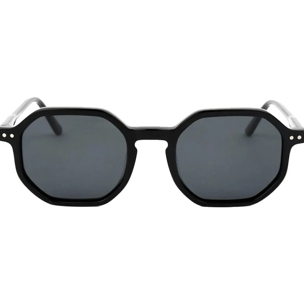 Lunettes de soleil Binocle Eyewear Bogota Shiny Black Grey Polarized