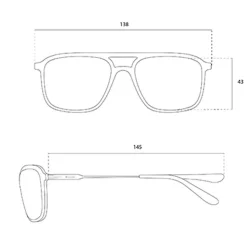 Lunettes de soleil Binocle Eyewear Milano Noir Tortoise Grey Polarized