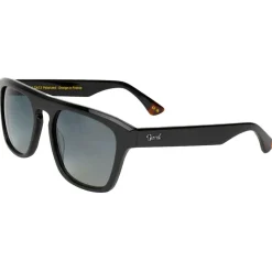 Lunettes de soleil Binocle Eyewear Stefano Shiny Black Gradient Grey Polarized