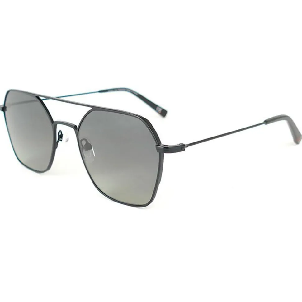 Lunettes de soleil Binocle Eyewear Lewis Black Mat Gradient Grey Polarized