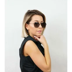 Lunettes de soleil Binocle Eyewear Lewis Black Mat Gradient Grey Polarized