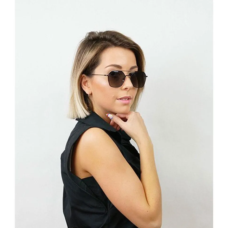 Lunettes de soleil Binocle Eyewear Lewis Black Mat Gradient Grey Polarized