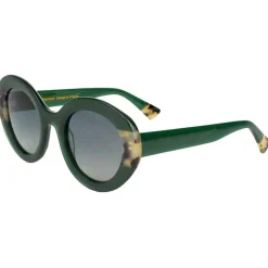 Lunettes de soleil Binocle Eyewear Bianca Shiny Tortoise Tokyo Kaki Gradient Grey Polarized