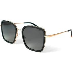 Lunettes de soleil Binocle Eyewear Paloma Gold Black Grey Polarized