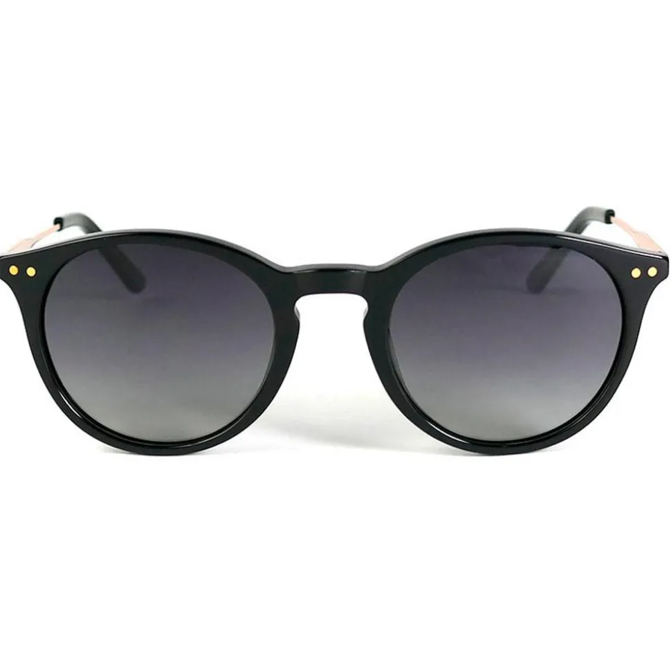 Lunettes de soleil Binocle Eyewear California Metal Gold Black Grey Polarized