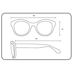 Lunettes de soleil Binocle Eyewear Sophia Shiny Black Gradient Grey Polarized