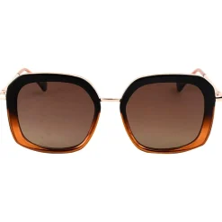 Lunettes de soleil Binocle Eyewear Diana Shiny Gold Brown Gradient Brown Polarized