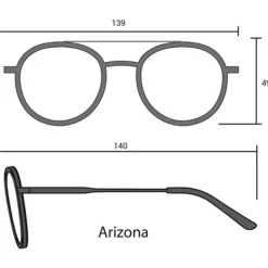 Lunettes de soleil Binocle Eyewear Arizona Gold Black Grey Polarized