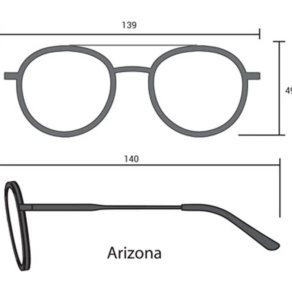 Lunettes de soleil Binocle Eyewear Arizona Gold Black Grey Polarized