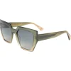 Lunettes de soleil Binocle Eyewear Victoria Shiny Gradient Kaki Brown Gradient Grey Polarized