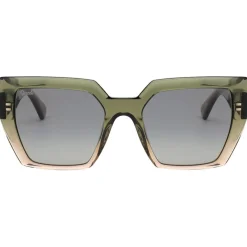 Lunettes de soleil Binocle Eyewear Victoria Shiny Gradient Kaki Brown Gradient Grey Polarized