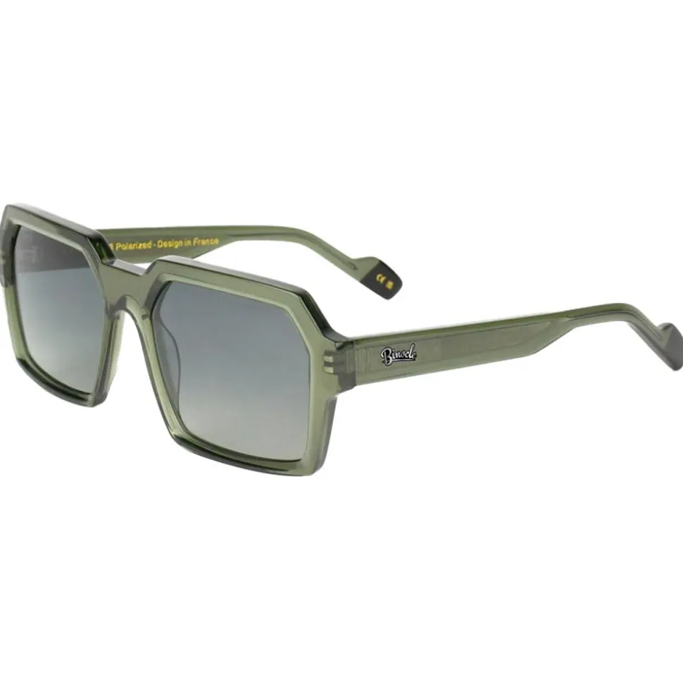 Lunettes de soleil Binocle Eyewear Tyler Shiny Kaki Gradient Grey Polarized