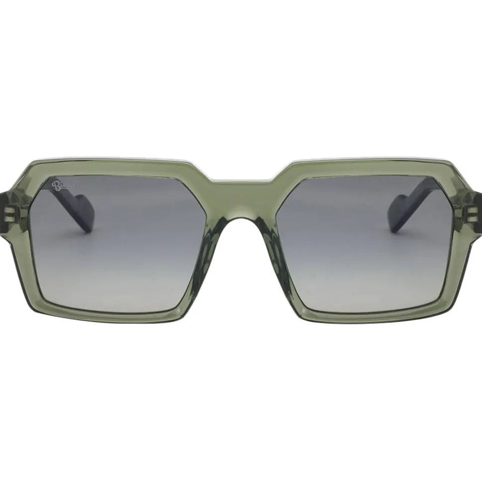 Lunettes de soleil Binocle Eyewear Tyler Shiny Kaki Gradient Grey Polarized