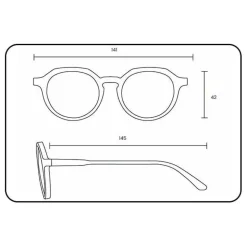 Lunettes de soleil Binocle Eyewear Melbourne Shiny Khaki Grey Polarized