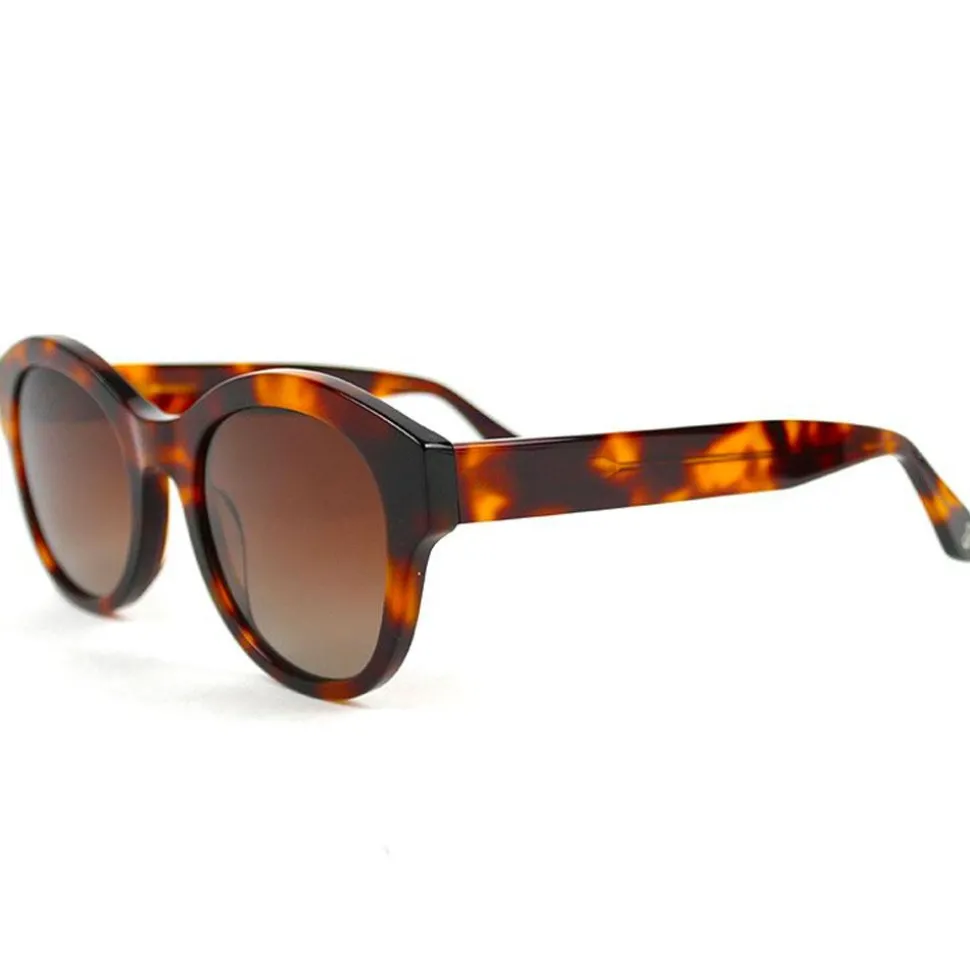 Lunettes de soleil Binocle Eyewear Sophia Shiny Tortoise Gradient Brown Polarized