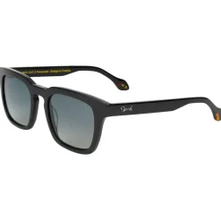 Lunettes de soleil Binocle Eyewear Matt Shiny Black Gradient Grey Polarized