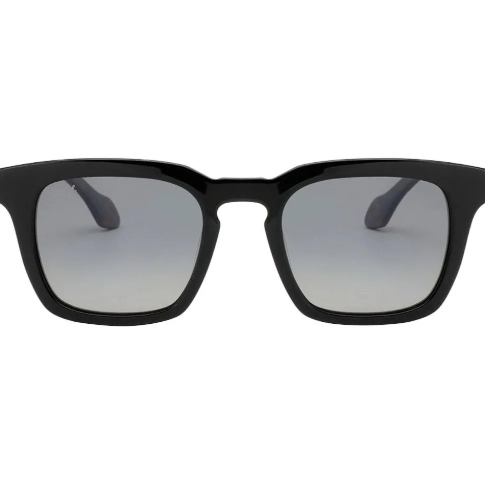 Lunettes de soleil Binocle Eyewear Matt Shiny Black Gradient Grey Polarized