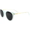 Lunettes de soleil Binocle Eyewear California Metal Menthe Or Brillant Grey Polarized