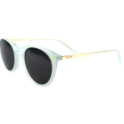 Lunettes de soleil Binocle Eyewear California Metal Menthe Or Brillant Grey Polarized