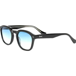 Lunettes de soleil Binocle Eyewear James Shiny Black Blue Polarized