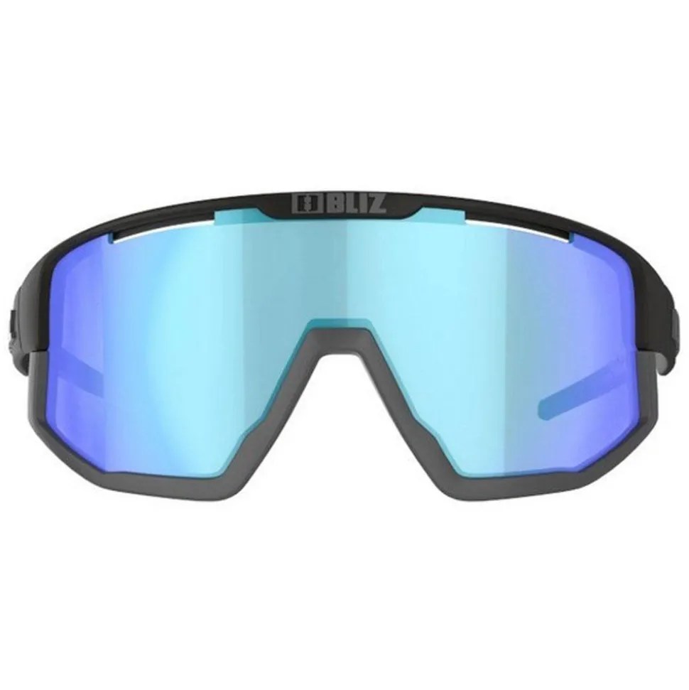 Lunettes de soleil Bliz Fusion Nano Optics Nordic Light Matt Black Coral Orange Blue Mirror