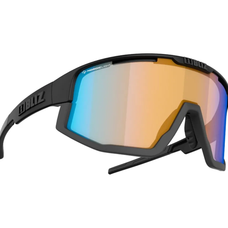 Lunettes de soleil Bliz Vision Matt Black Grey Nano Optics Nordic Light Coral Orange Blue Mirror